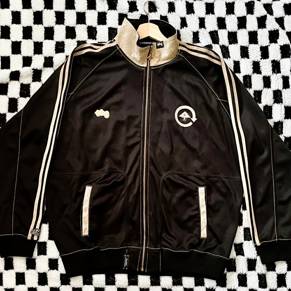 LRG Vintage Black and "Snakeskin" Striped Jacket
